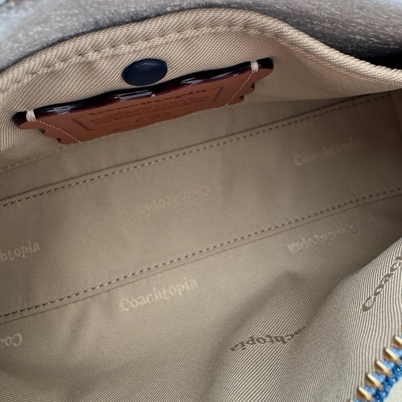 NWT Coachtopia Alter Ego Small Check Board Denim - Picture 10 of 15